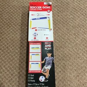 🌸 FRANKLIN SOCCER GOAL WITH BALL AND PUMP NWT